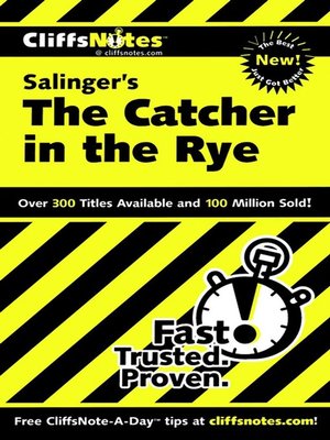 CliffsNotes on Salinger's The Catcher in the Rye - ebook